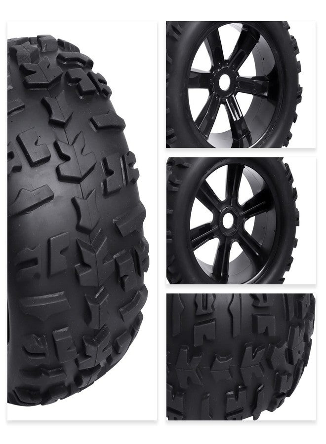 Crazyhobby Preglued 17mm Hex RC Truck Tires and Wheels for 1/8 Scale Arrma Kraton Notorious 6s Traxxas Maxx Sledge E-Revo 2.0 Redcat Racing Kaiju HPI Savage Monster Truck Replacement - Image 3